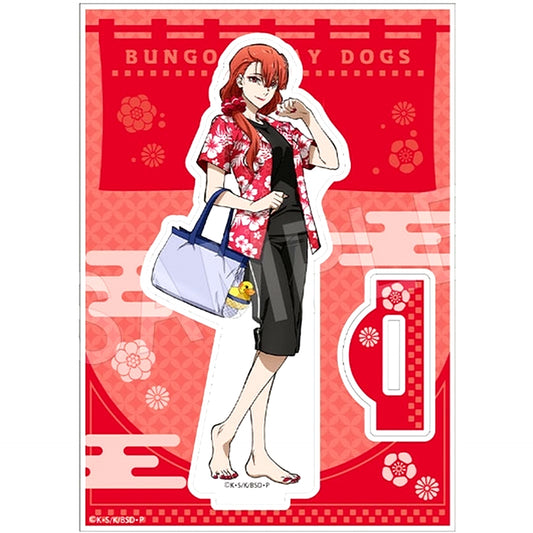 Koyo Ozaki Bungo Stray Dogs x Gokurakuyu RAKU SPA Welcome to Sento Port Mafia Rest Arc Full-Body Ver. Acrylic Stand [USED]