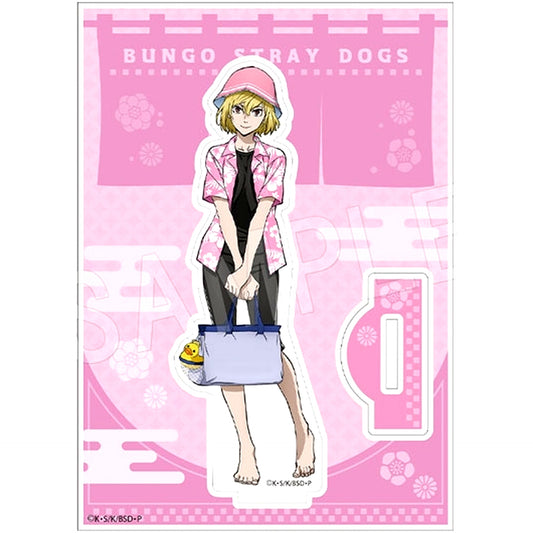 Ichiyo Higuchi Ver. Bungo Stray Dogs x Gokurakuyu Raku Spa Welcome to Sento Port Mafia Rest Edition Acrylic Stand [USED]