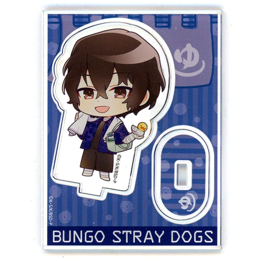 Osamu Dazai Bungo Stray Dogs x Gokurakuyu RAKU SPA Welcome to Sento Port Mafia Rest Arc Trading Acrylic Stand [USED]
