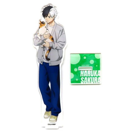 Haruka Sakura Acrylic Stand Wind Breaker x Karaoke Manekineko [USED]