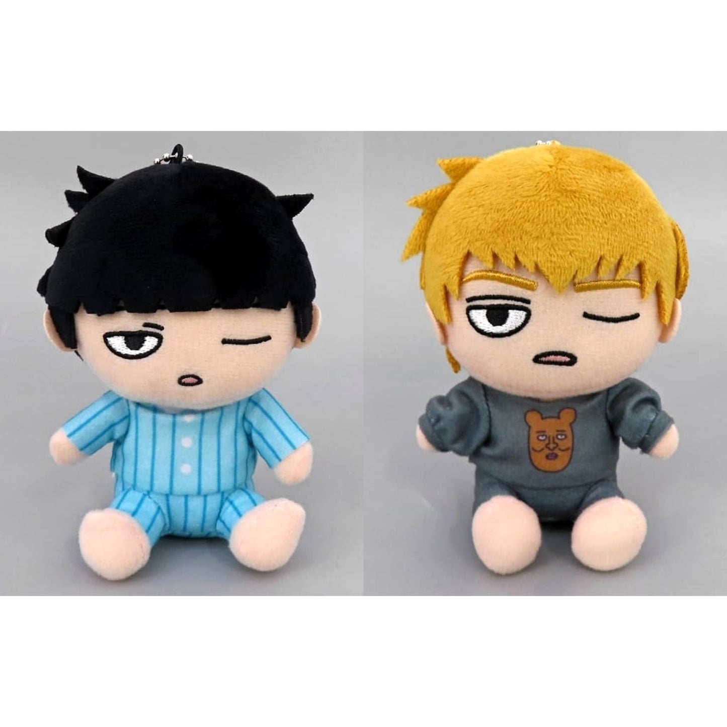 Mob Psycho 100 III Shigeo Kageyama & Others DMM Scratch! Osuwari Plush Toy Mascot Butler Ver. Prize B All 2 Types Set Plush [USED]