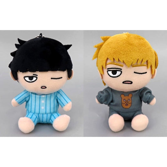 Mob Psycho 100 III Shigeo Kageyama & Others DMM Scratch! Osuwari Plush Toy Mascot Butler Ver. Prize B All 2 Types Set Plush [USED]