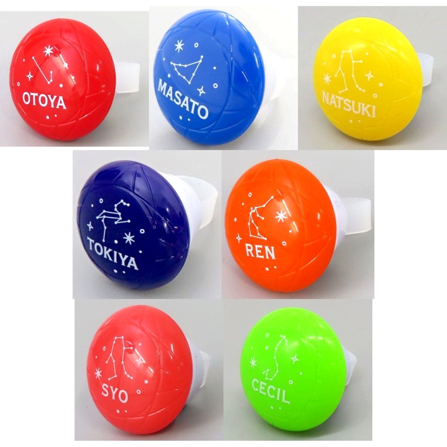 Uta no Prince Sama Otoya Ittoki & Others All 7 Types Set Trading Ring-shaped Light St☆Rish Live Star Treasure: Moonshine Limited [USED]