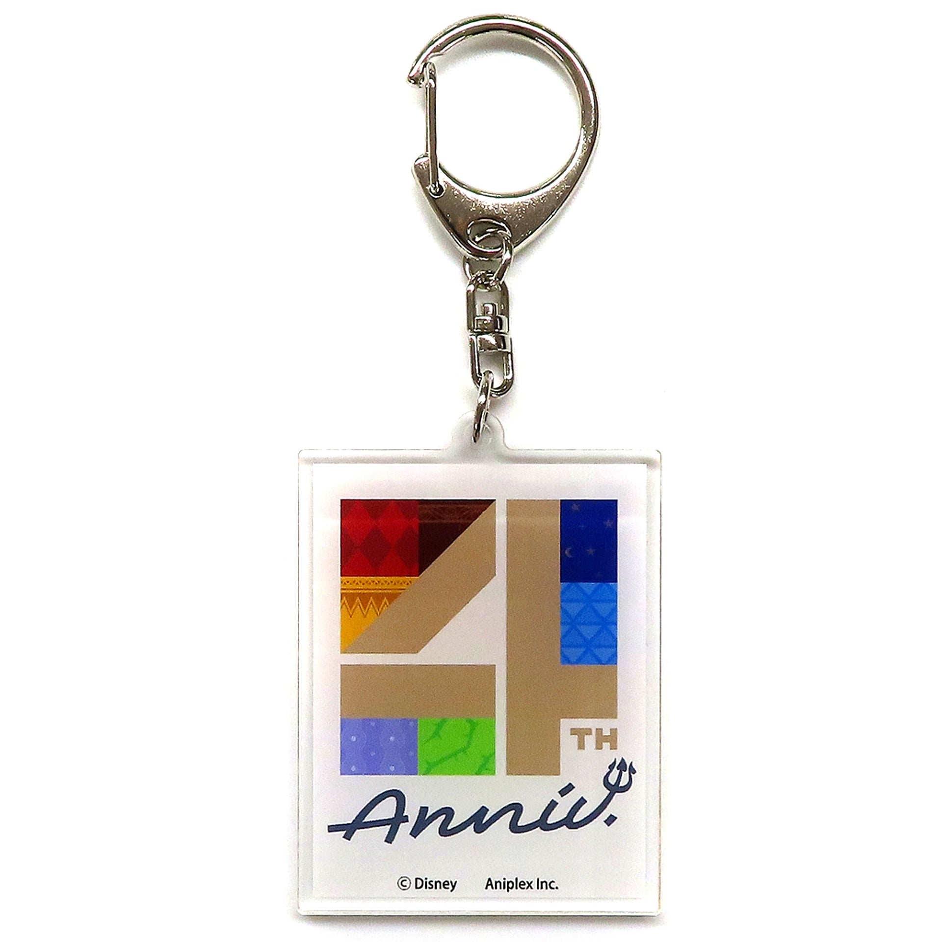 Disney Twisted Wonderland 4th Anniversary Logo Acrylic Keychain 4th Anniv Goods [USED]
