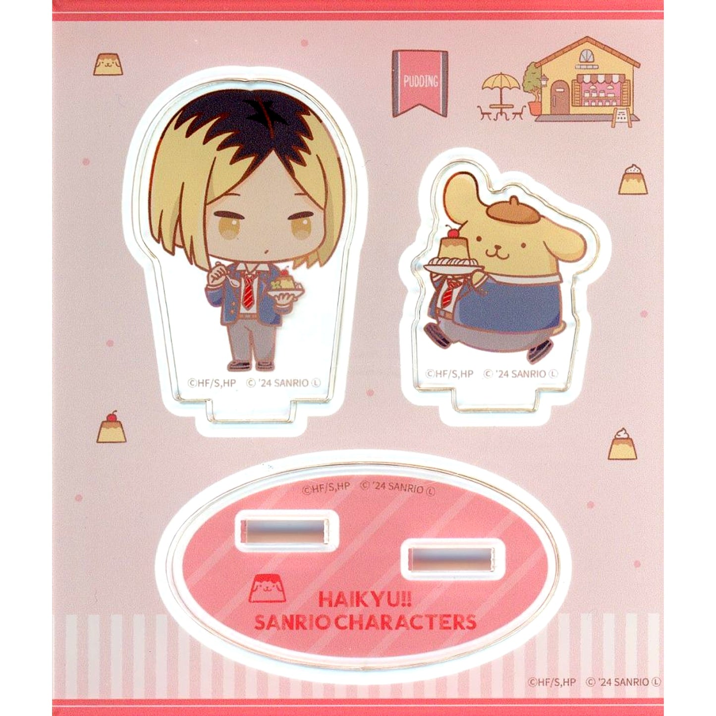 Kenma Kozume x Pompompurin Acrylic Stand Haikyu!! x Sanrio Characters POPUP STORE in PARCO [USED]