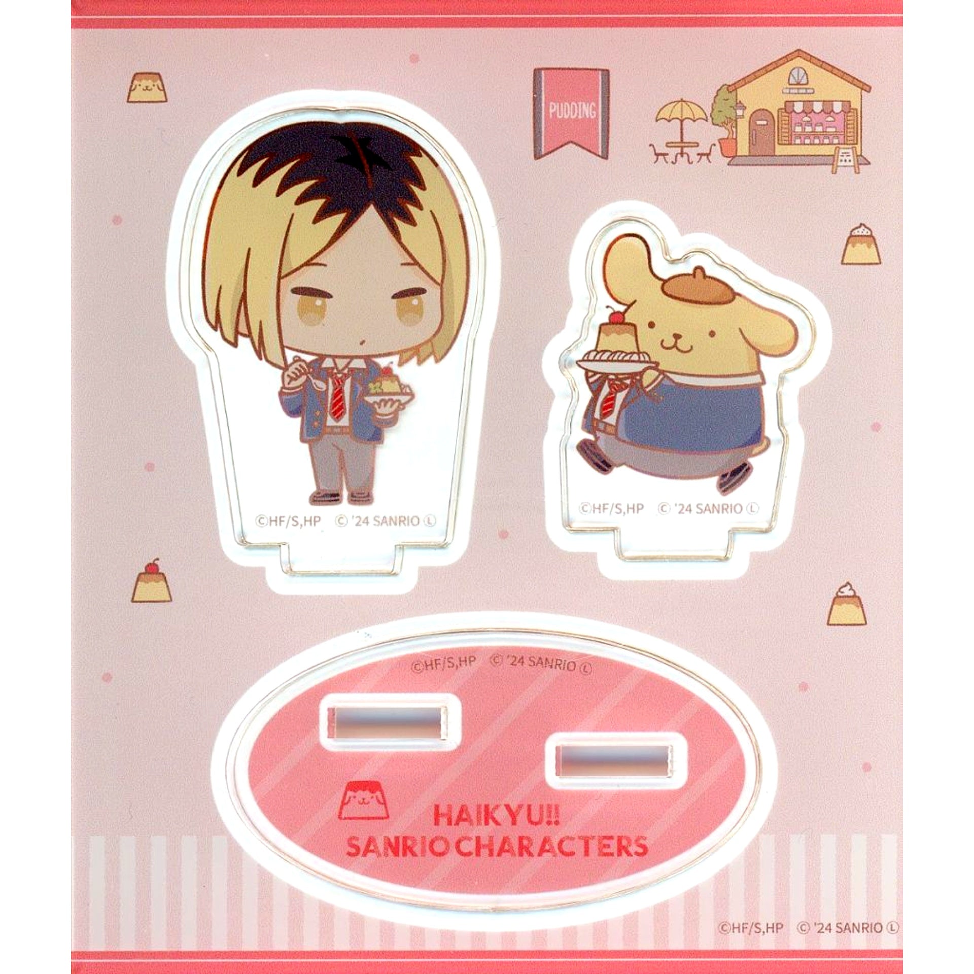 Kenma Kozume x Pompompurin Acrylic Stand Haikyu!! x Sanrio Characters POPUP STORE in PARCO [USED]