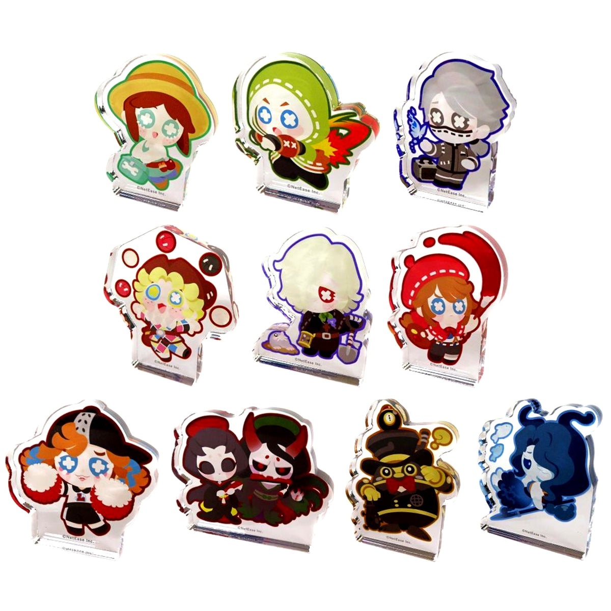 Set of 10 Identity V Mametto Friends Trading Acrylic Block [USED]