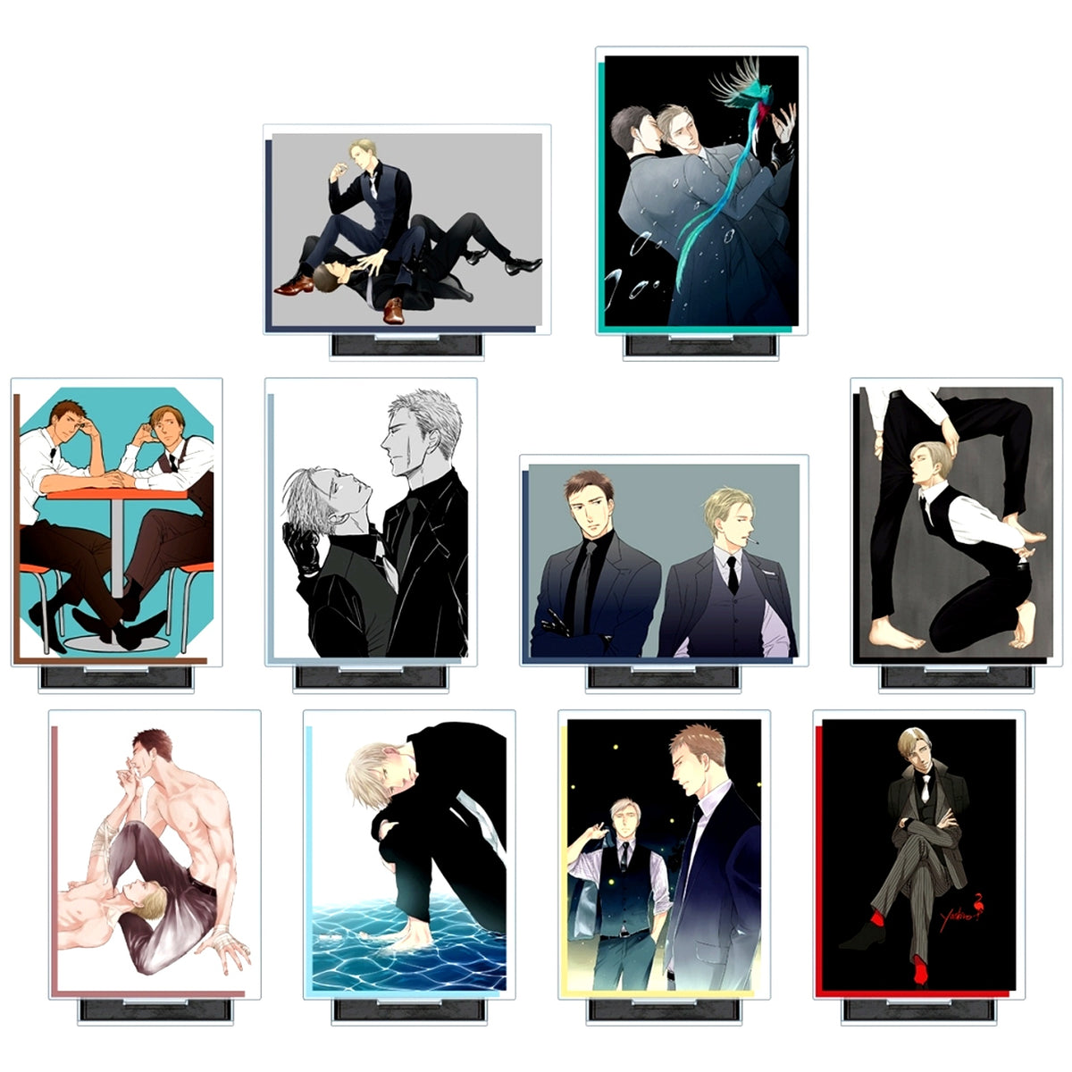Set of 10 Twittering Birds Never Fly Trading Acrylic Stand Vol. 3 [USED]