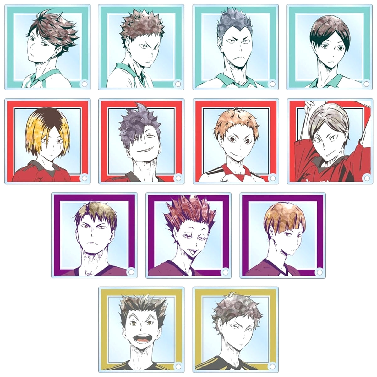 Haikyu!! Toru Oikawa & Others All 13 Types Set Trading Ani-Art Part 1 Acrylic Stand Panel Ver.B Acrylic Stands [USED]