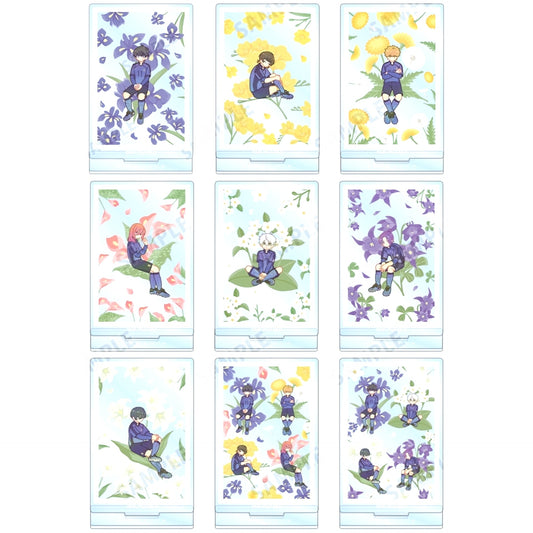 Set of 9 Blue Lock Trading Botania Acrylic Stand [USED]