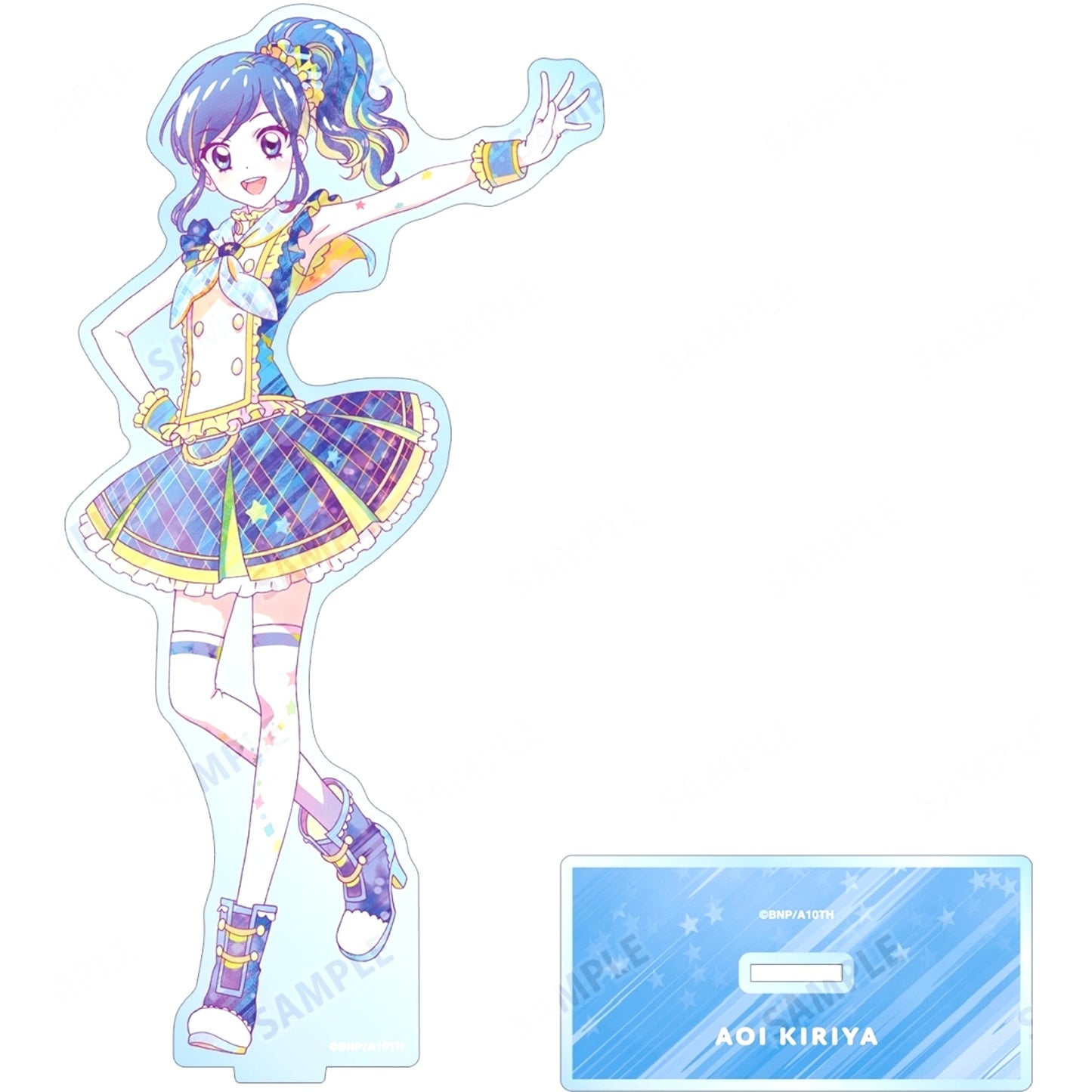 Aoi Kiriya Ani-Art clear label BIG Acrylic Stand Aikatsu! 10th Story Starway to the Future [USED]