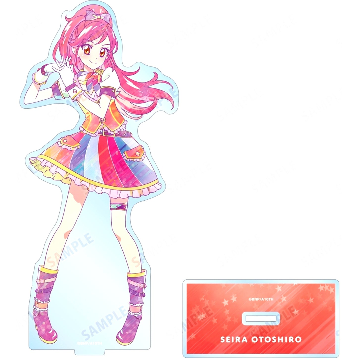 Seira Otoshiro Ani-Art Clear Label Big Acrylic Stand Aikatsu! 10th Story: Starway to the Future [USED]