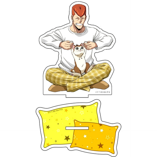 Kazuma Kuwabara Good Night Ver. Illustration Big Acrylic Stand Yu Yu Hakusho [USED]
