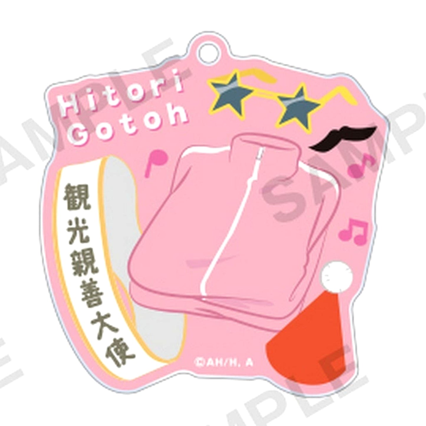 Bocchi The Rock! Hitori Goto Tourism Goodwill Ambassador Trading Acrylic Keychains Motif Ver. Keychains [USED]