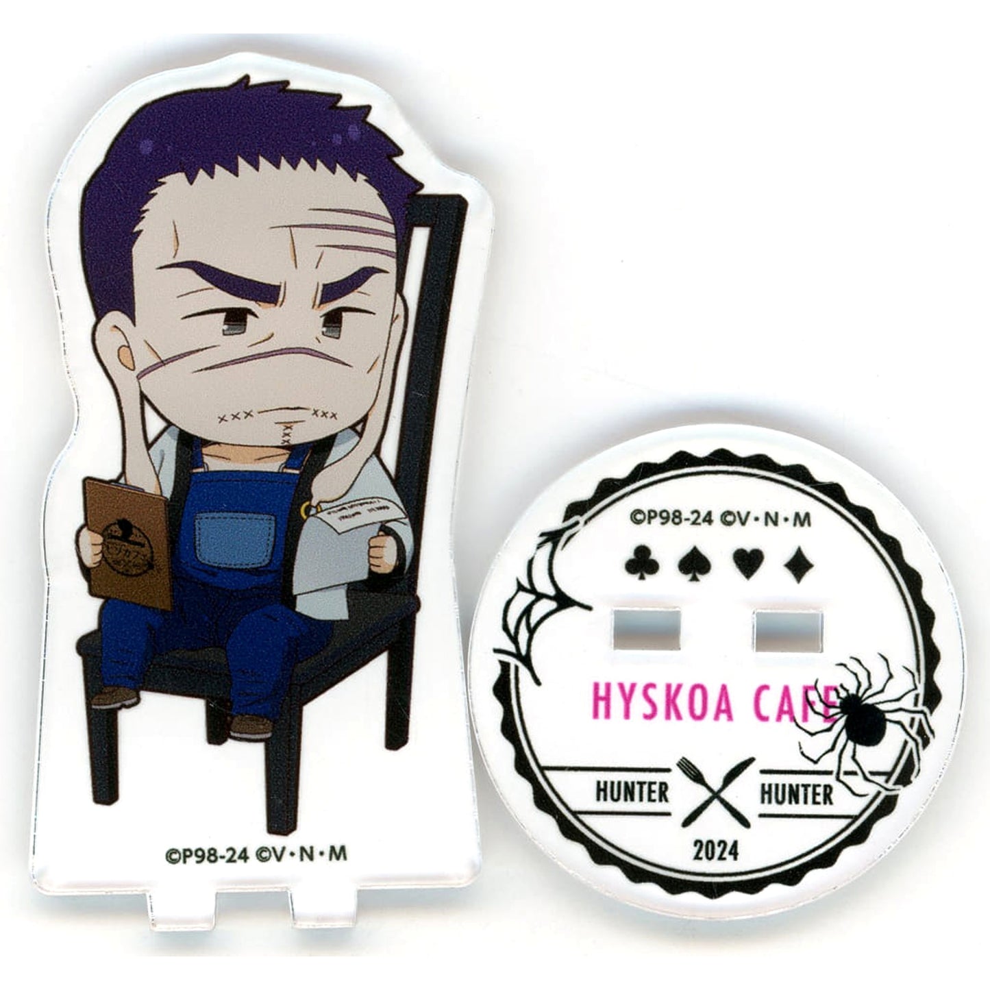 HUNTER x HUNTER Franklin Bordeau Trading Acrylic Stand animate cafe Hisoka's HisoCafe Vol. 2 Acrylic Stands [USED]