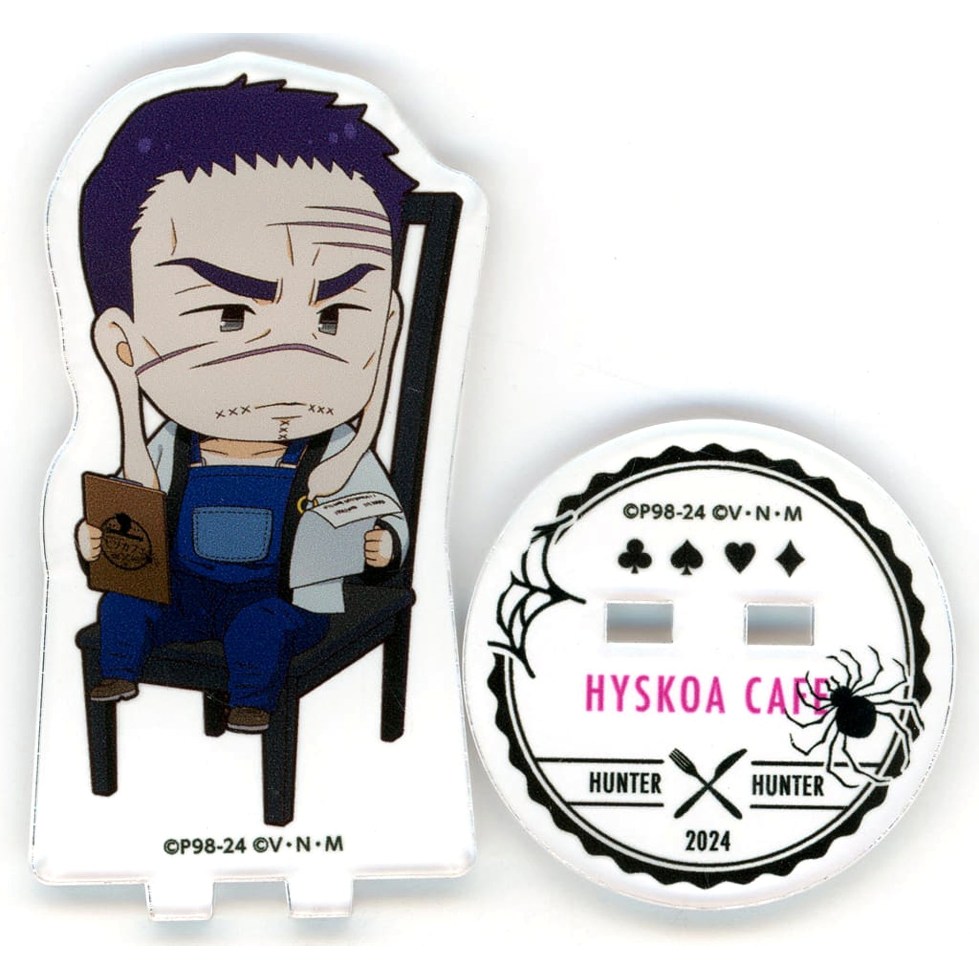 HUNTER x HUNTER Franklin Bordeau Trading Acrylic Stand animate cafe Hisoka's HisoCafe Vol. 2 Acrylic Stands [USED]