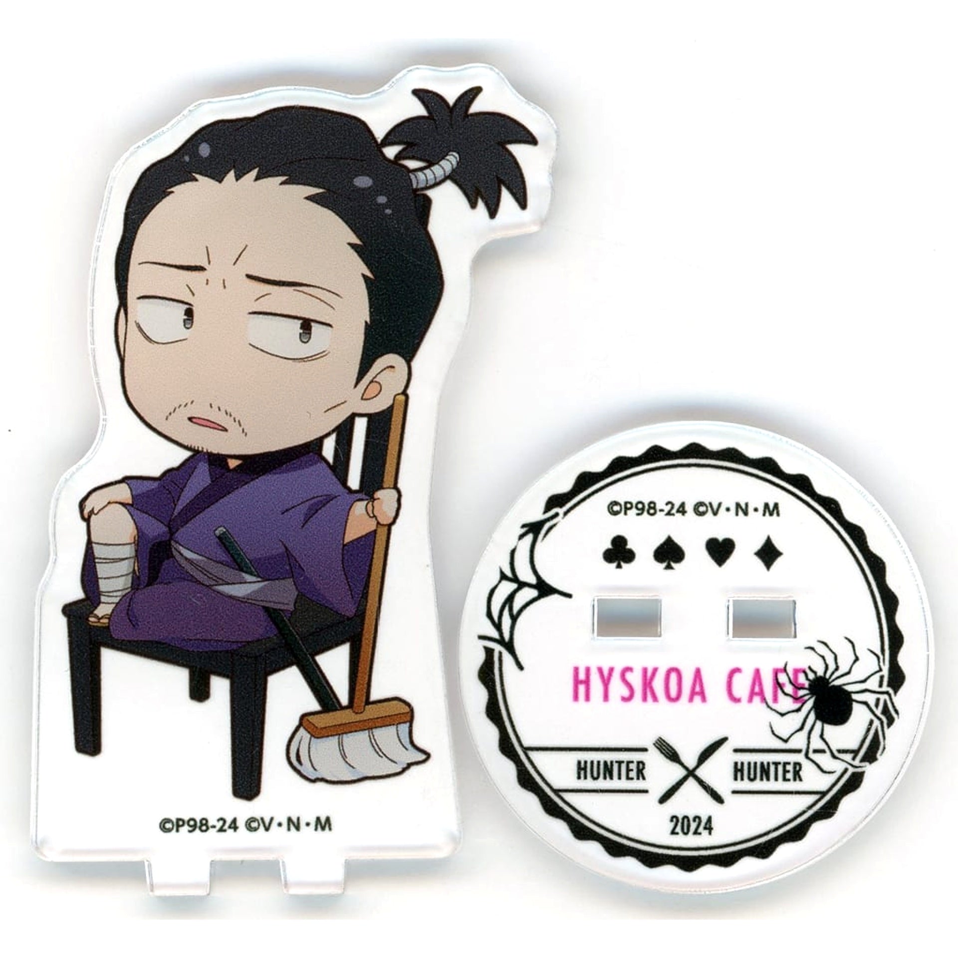 HUNTER x HUNTER Nobunaga Hazama Trading Acrylic Stand animate cafe Hisoka's HisoCafe Vol. 2 Acrylic Stands [USED]
