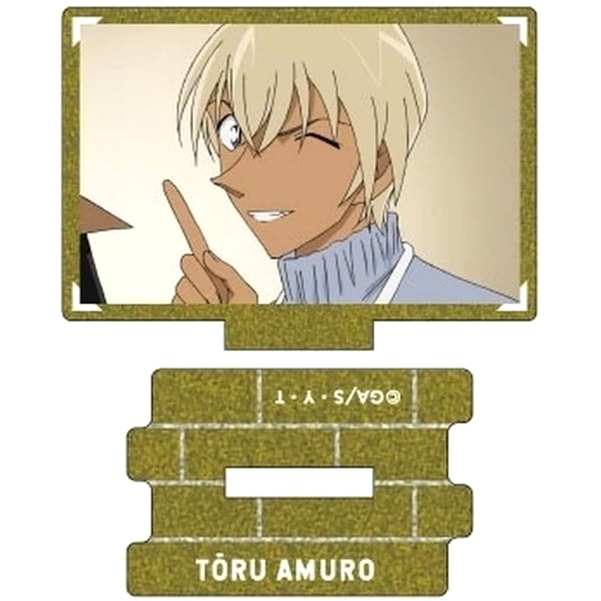 Detective Conan Toru Amuro Scene Still Trading Metallic Mini Acrylic Stand Type E Amuro Collection vol. 3 Acrylic Stands [USED]