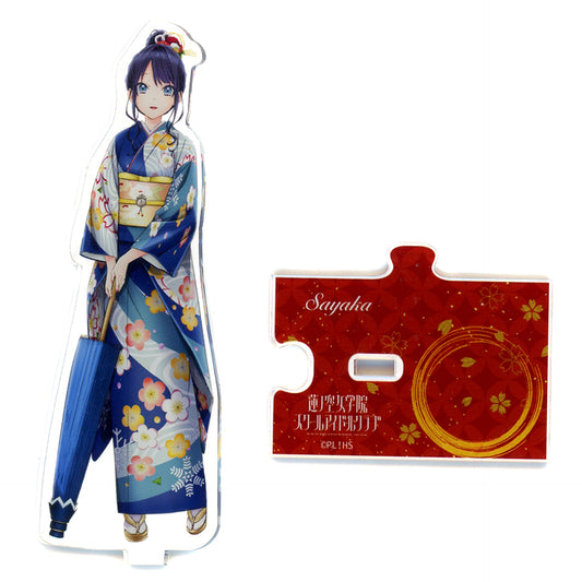 Sayaka Murano Vol. 2 Love Live! Hasunosora Girls' High School Idol Club x Ishikawa Prefecture Kaga Yuzen Collabo Illustration Acrylic Stand [USED]