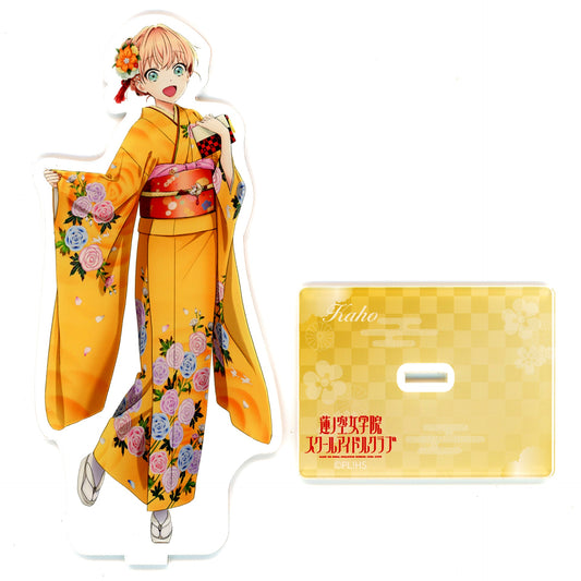 Kaho Hinoshita Love Live! Hasunosora Girls' High School Idol Club x Ishikawa Prefecture Big Acrylic Stand Kaga Yuzen Illustration Vol. 2 Collabo [USED]