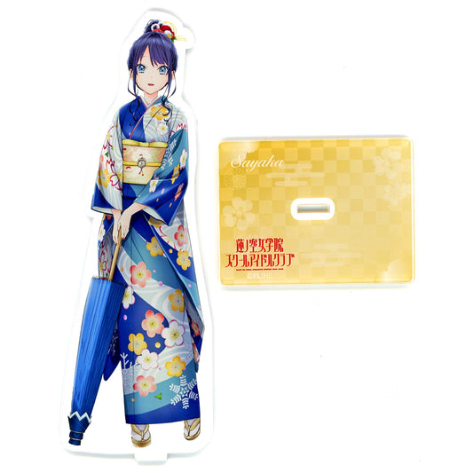 Sayaka Murano Kaga Yuzen Illustration Big Acrylic Stand Ishikawa x Love Live! Hasunosora Girls' High School Idol Club Part 2 Kaga Yuzen Collabo [USED]