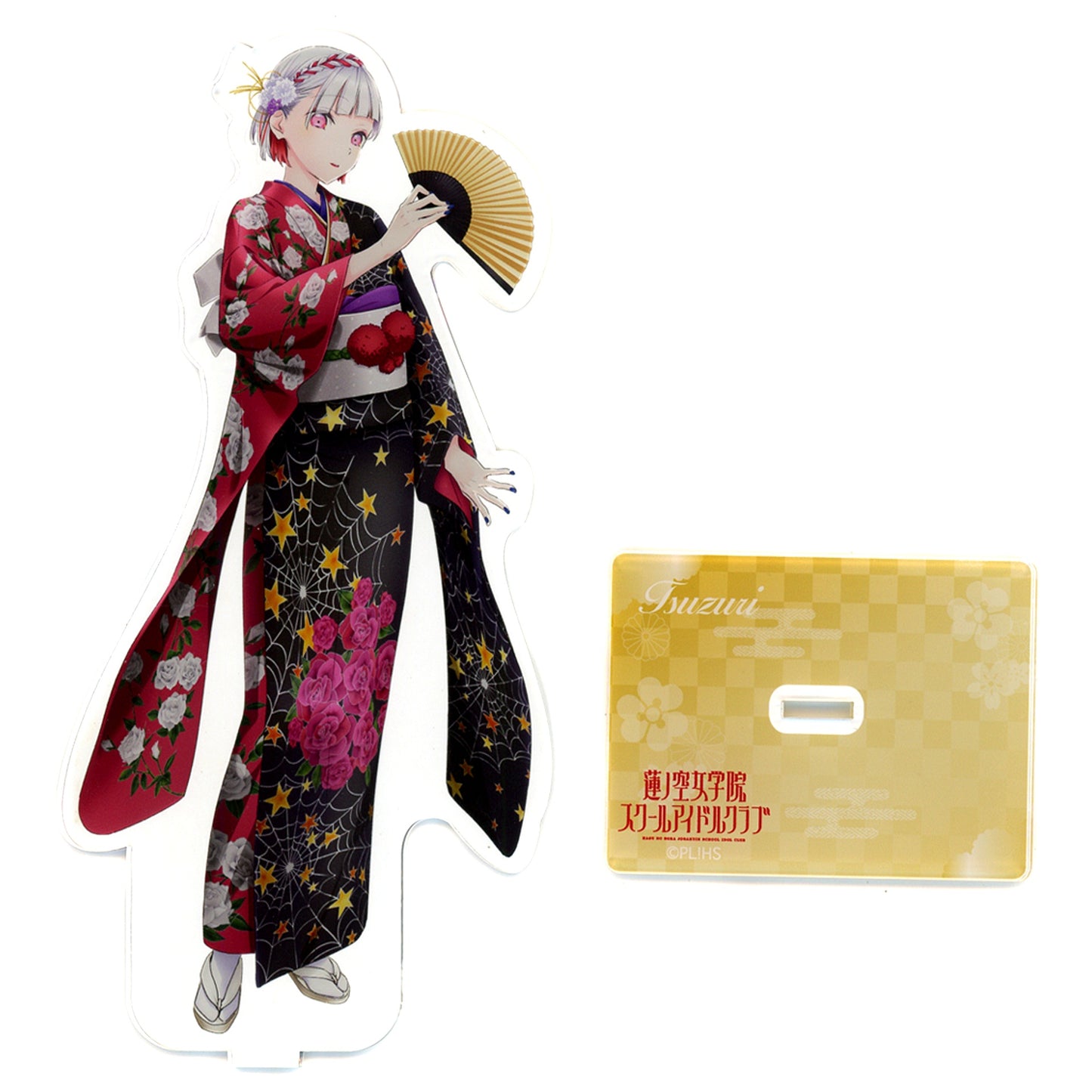 Tsuzuri Yugiri Kaga Yuzen Illustration Big Acrylic Stand Ishikawa x Love Live! Hasunosora Girls' High School Idol Club Part 2 Kaga Yuzen Collabo [USED]