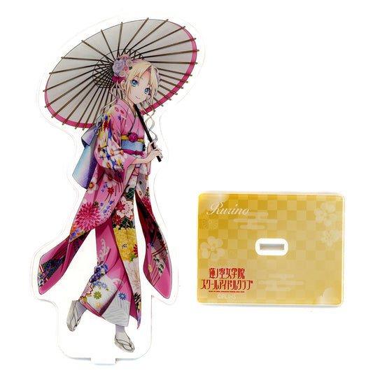 Rurino Osawa Kaga Yuzen Illustration Big Acrylic Stand Love Live! Hasunosora Girls' High School Idol Club Ishikawa Prefecture Collab Vol. 2 [USED]
