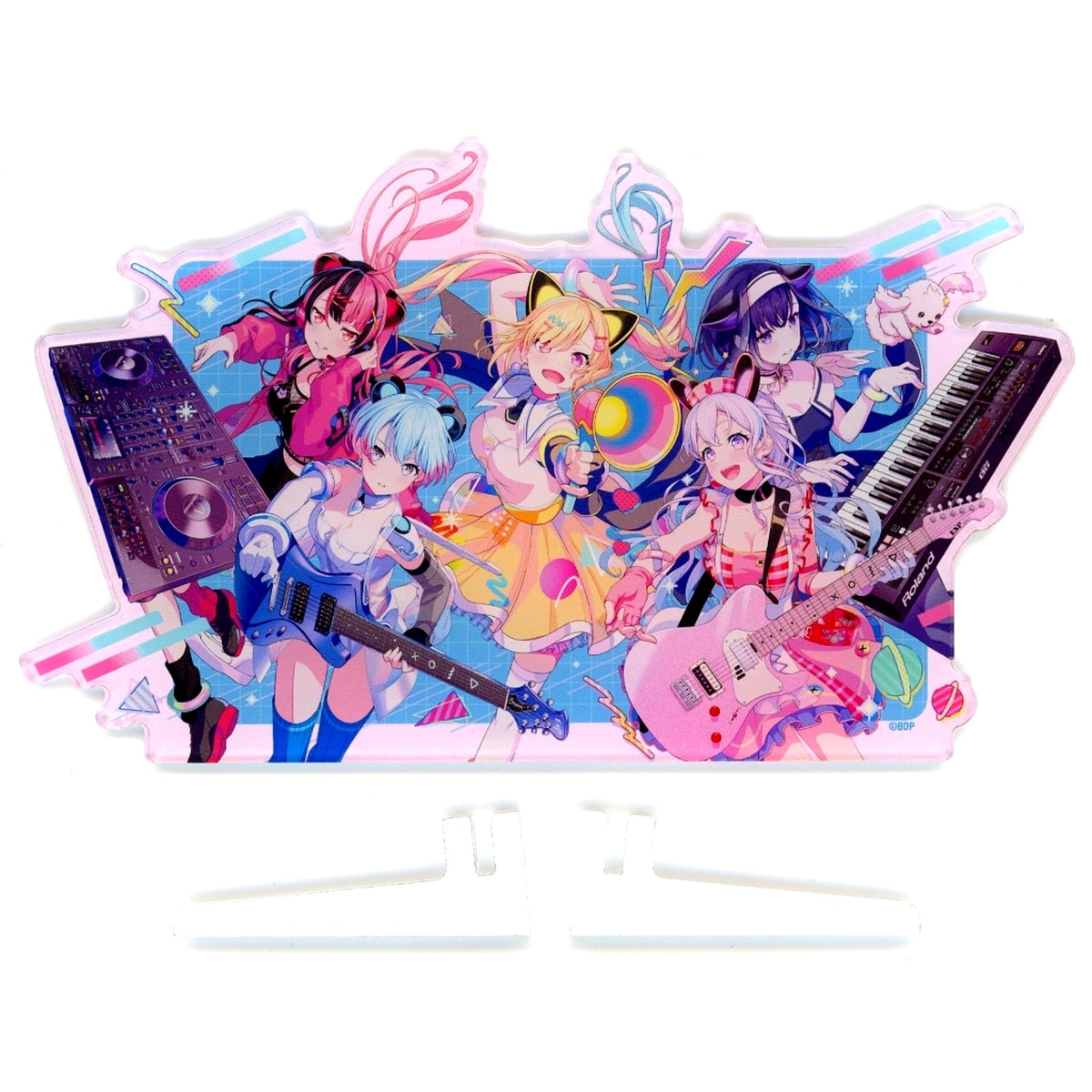 Mugendai Mewtype Plate Acrylic Stand Bang Dream! Girls Band Party! [USED]