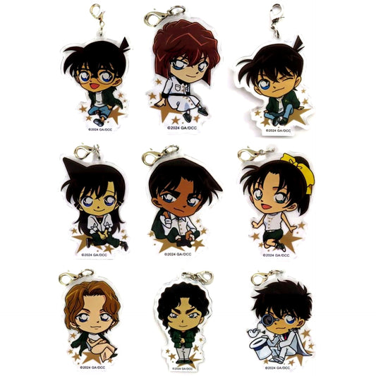 Set of 9 Detective Conan The Million-dollar Pentagram Acrylic Charm Collection Theater Goods [USED]