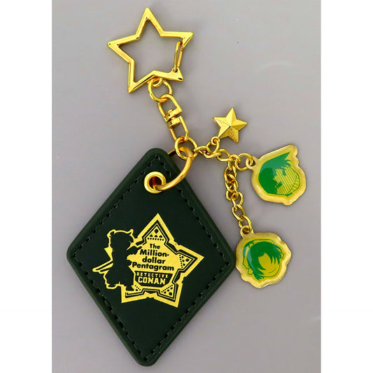 Heiji Hattori & Kazuha Toyama Detective Conan The Million-dollar Pentagram Keychain B Black Theater Goods [USED]
