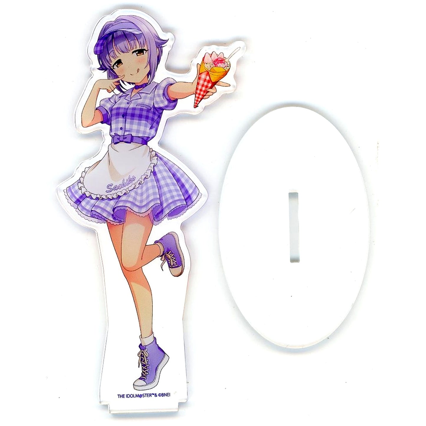 Sachiko Koshimizu The Idolmaster Cinderella Girls Acrylic Stand 04 Crepe Shop Ver. Marion Crepes [USED]