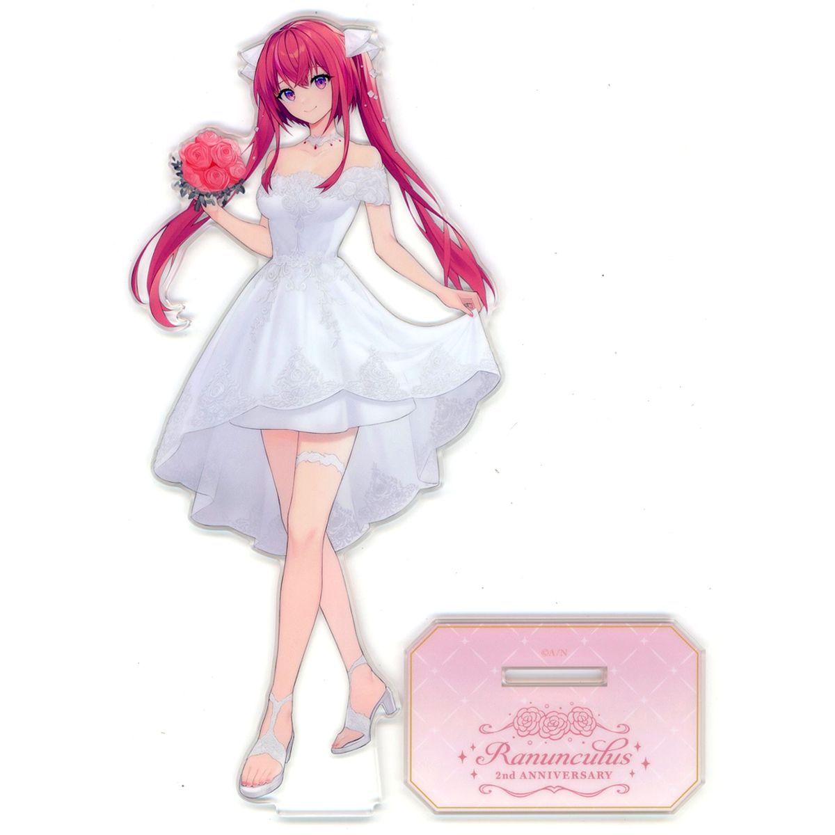 Amagase Muyu Big Acrylic Stand Virtual YouTuber Nijisanji Ranunculus 2nd Anniversary Goods [USED]