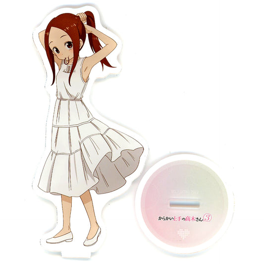 Takagi-san Newly Drawn Illustration Takagi-san in White One Piece Acrylic Stand Teasing Master Takagi-san 3 [USED]
