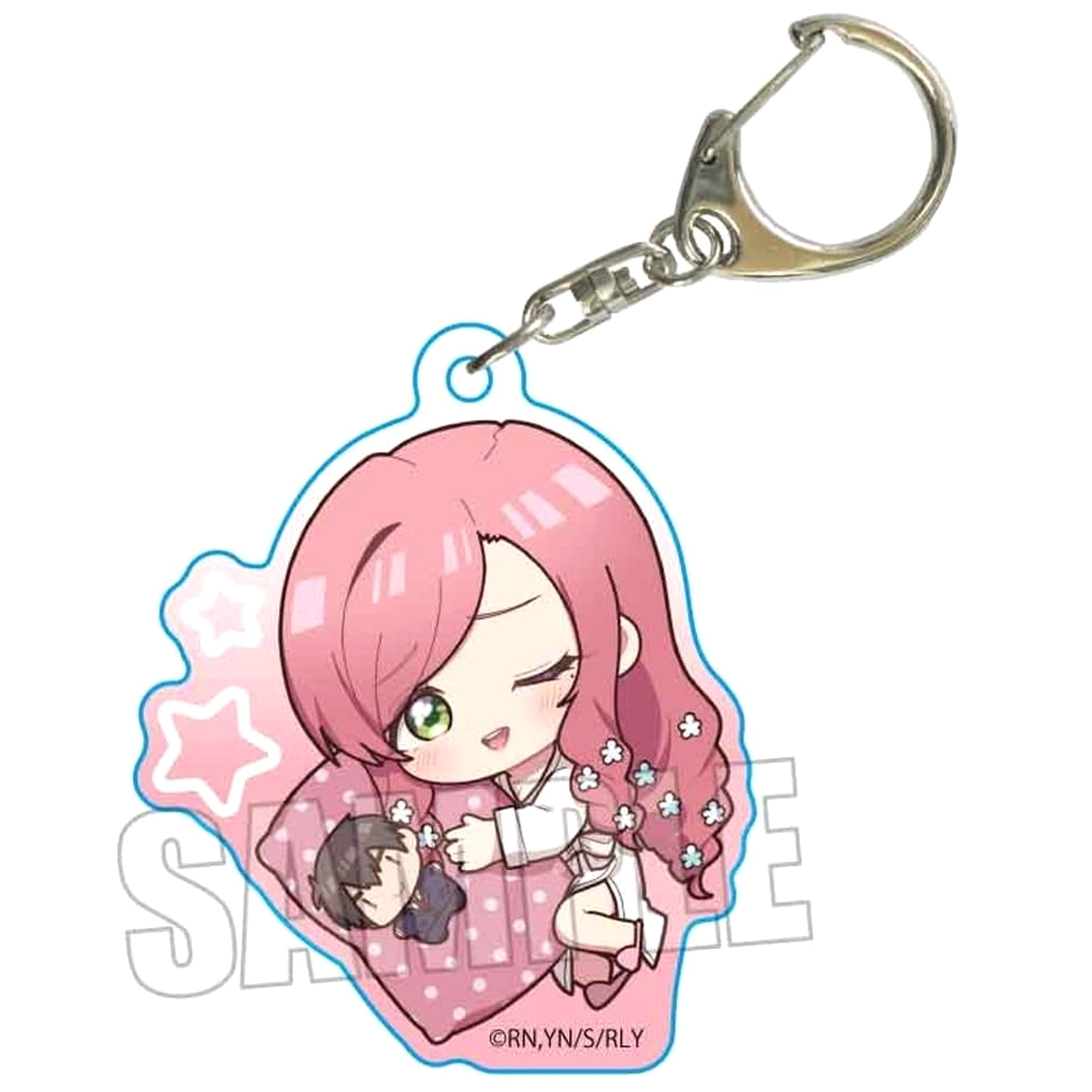 The 100 Girlfriends Who Really, Really, Really, Really, Really Love You Hahari Hanazono Good Night Ver. Gyugyutto Acrylic Keychain Keychains [USED]