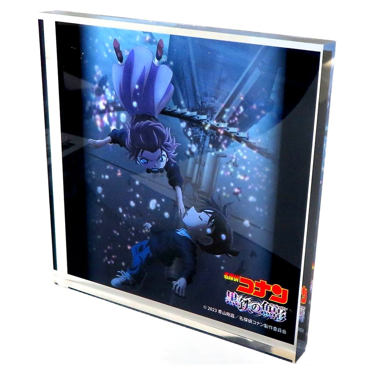 Detective Conan: Black Iron Submarine Conan Edogawa Ai Haibara Acrylic Block Amazon Limited Blu-ray/DVD Bundled Bonus Acrylic Stands [USED]