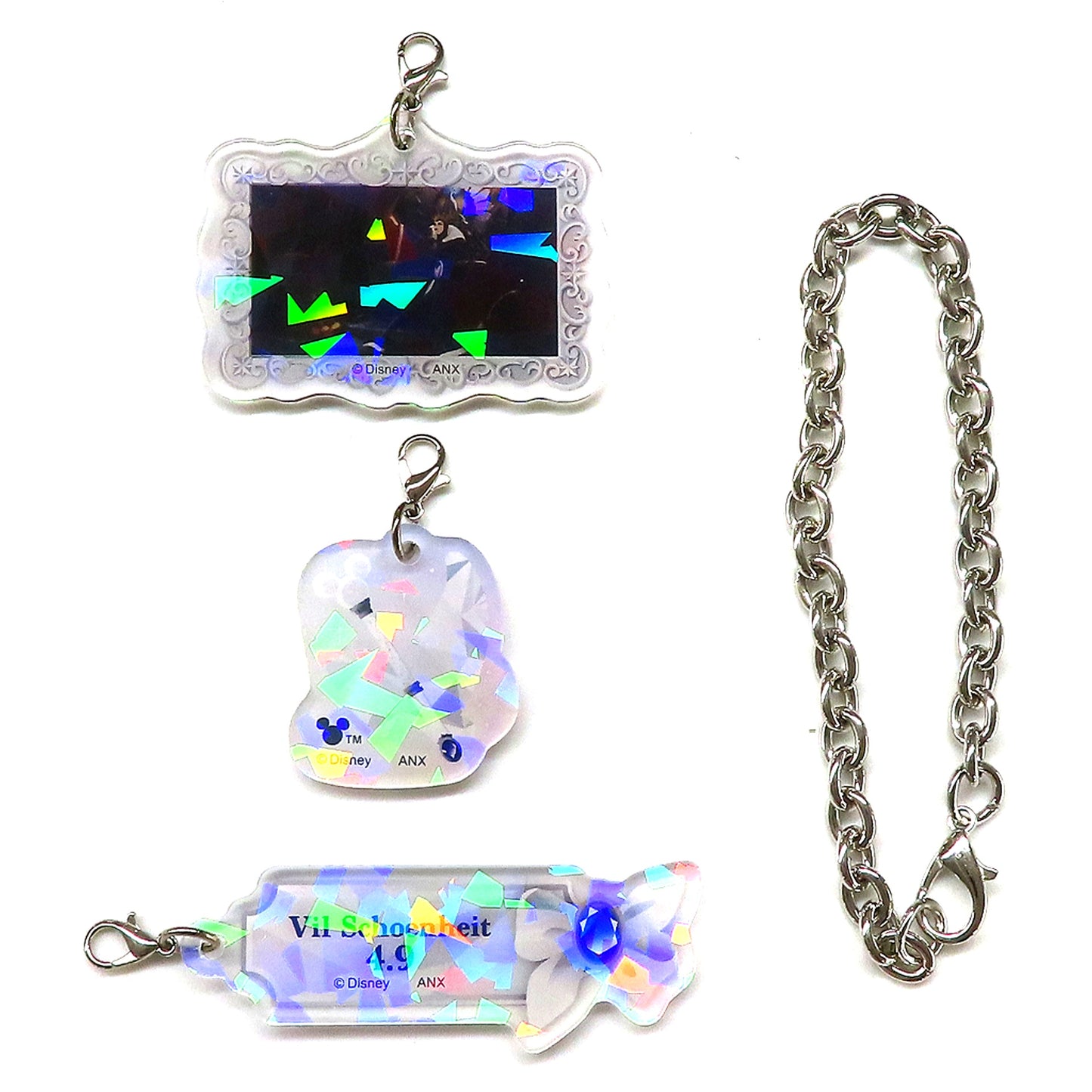Vil Schoenheit Disney Twisted Wonderland Chain Hologram Acrylic Charm Vil Birthday Commemoration Goods [USED]