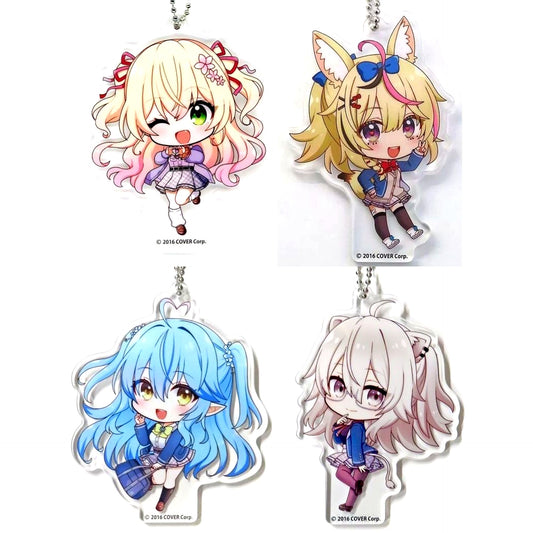 Set of 4 Hololive Deformed Acrylic Ball Chain After School NePoLaBo GiGO Ltd [USED]