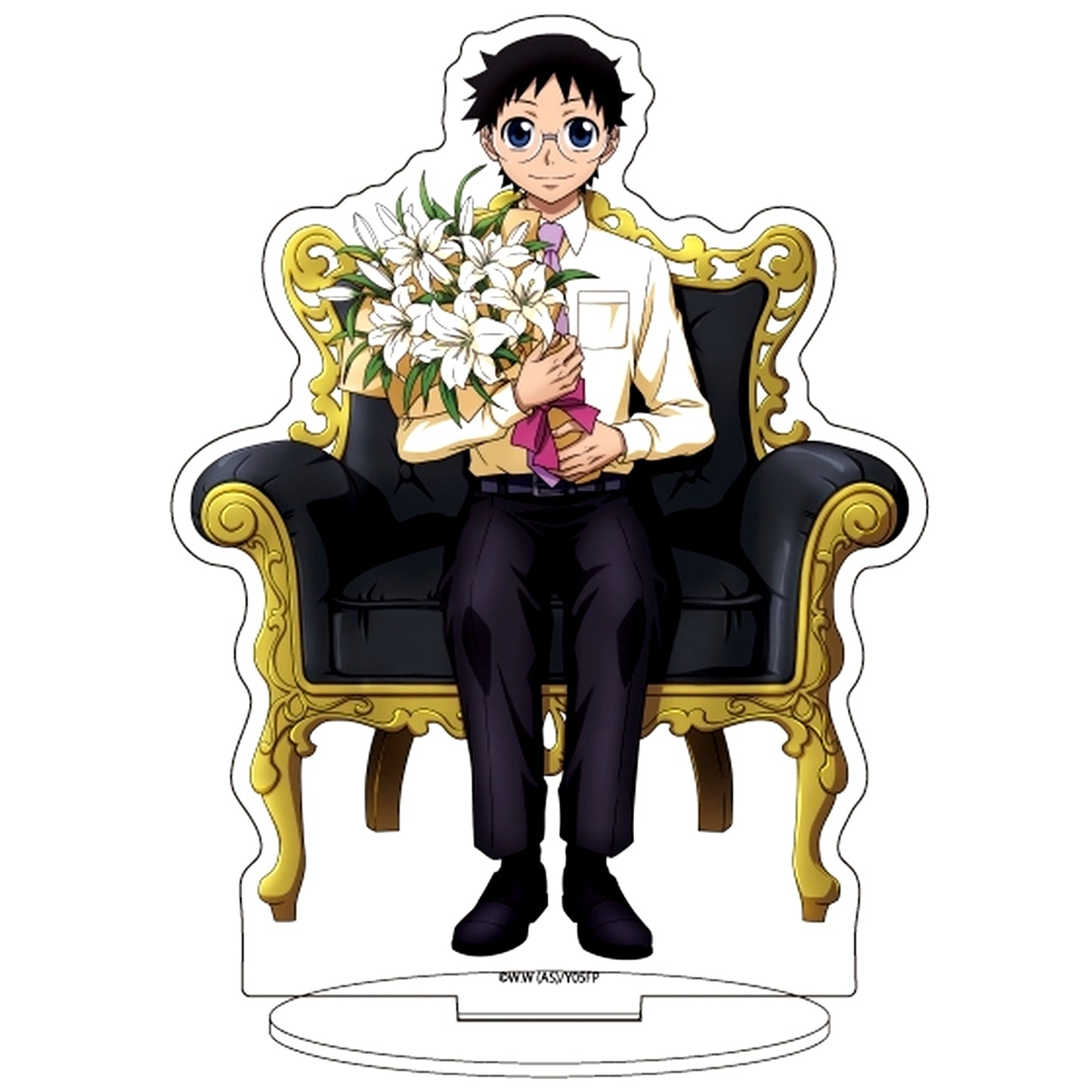 44. Sakamichi Onoda 10th Anniversary Ver. Illustration Acrylic Stand Yowamushi Pedal LIMIT BREAK [USED]