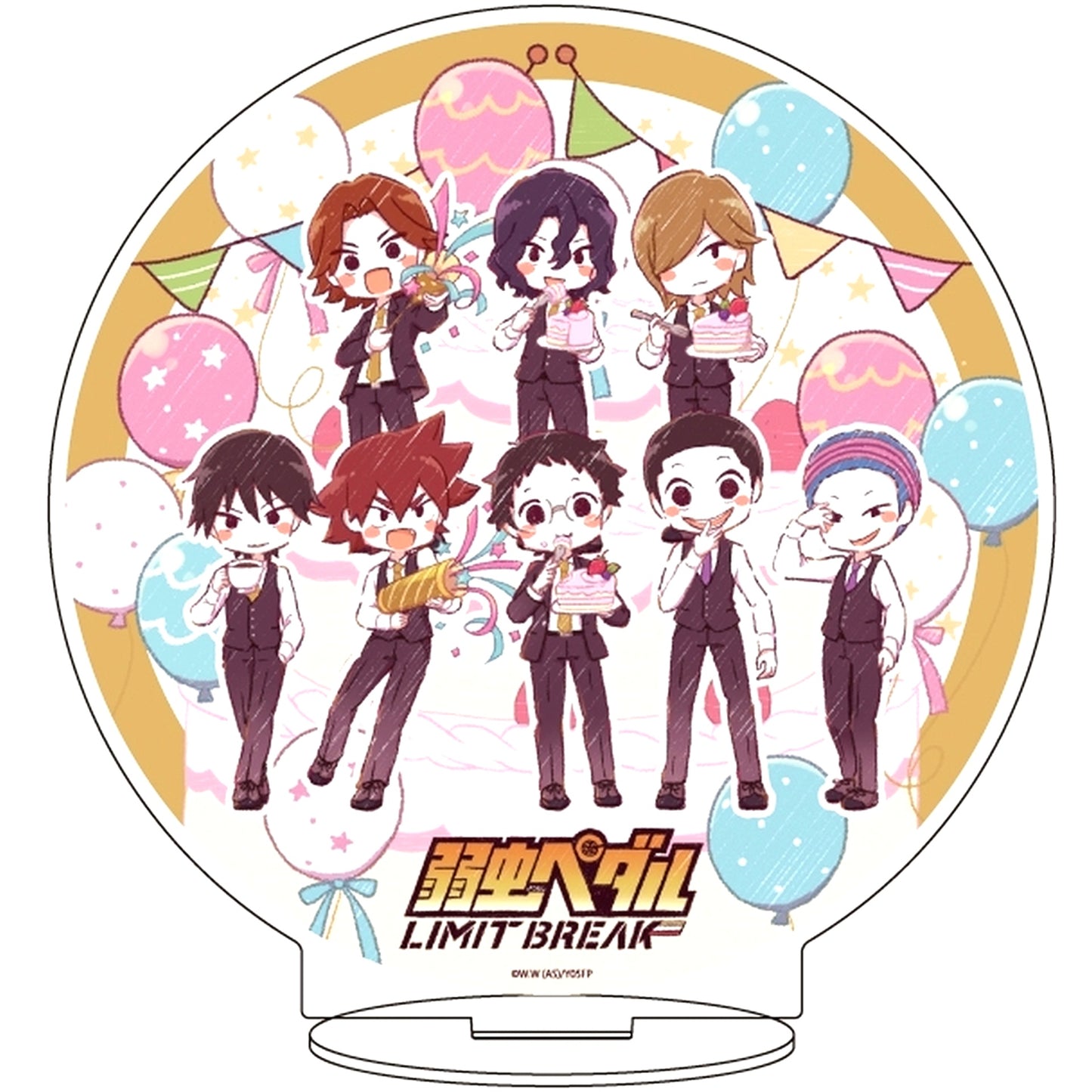 49. Group Design A Party Ver. GraffArt Illustration Acrylic Stand Yowamushi Pedal LIMIT BREAK [USED]