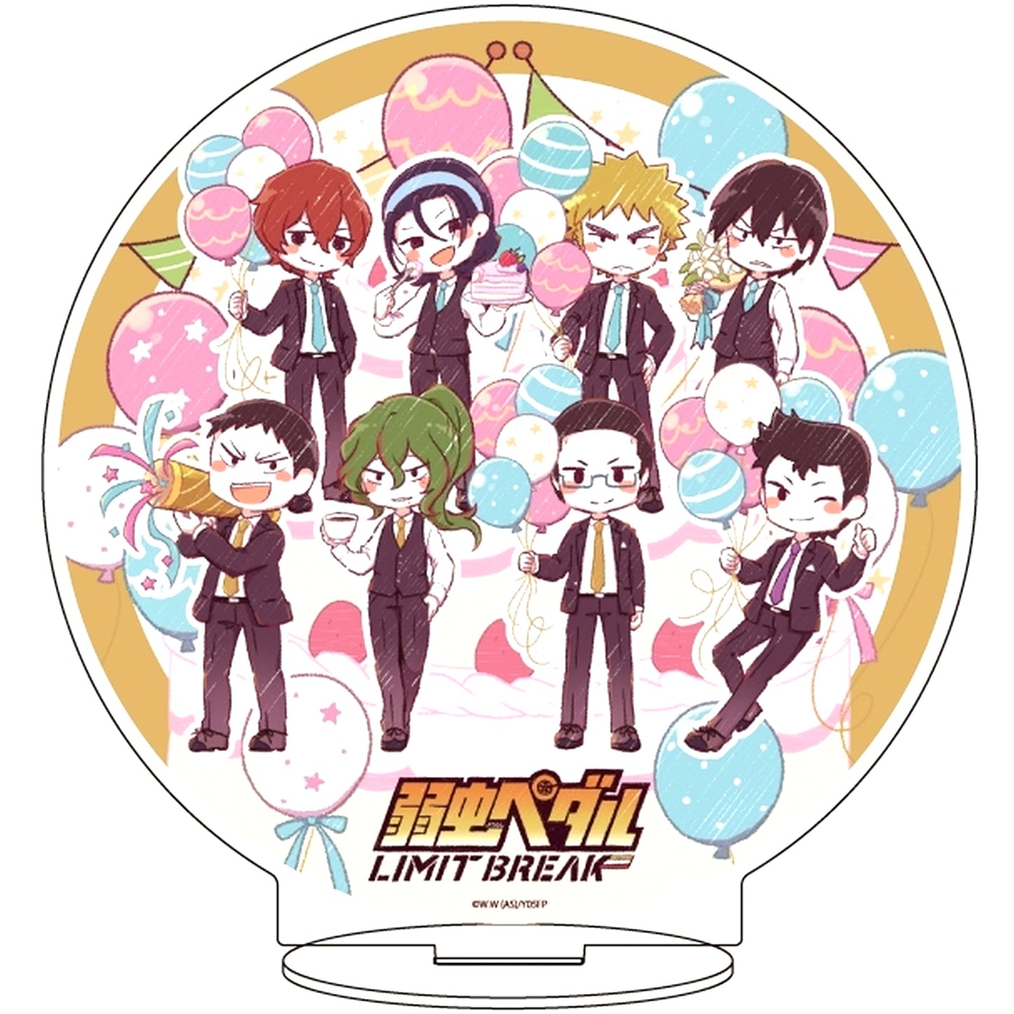 51. Group Design C Party Ver. GraffArt Illustration Acrylic Stand Yowamushi Pedal LIMIT BREAK [USED]