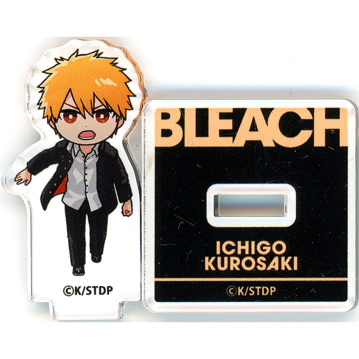 Ichigo Kurosaki BLEACH Random Deformed Character Mini Acrylic Stand Yokohama Landmark Tower THE HIGH SCHOOL WARFARE in Cafe Fan Base [USED]