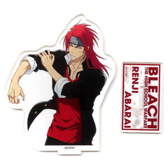 Renji Abarai BLEACH Acrylic Stand Yokohama Landmark Tower THE HIGH SCHOOL WARFARE in Cafe Fan Base [USED]