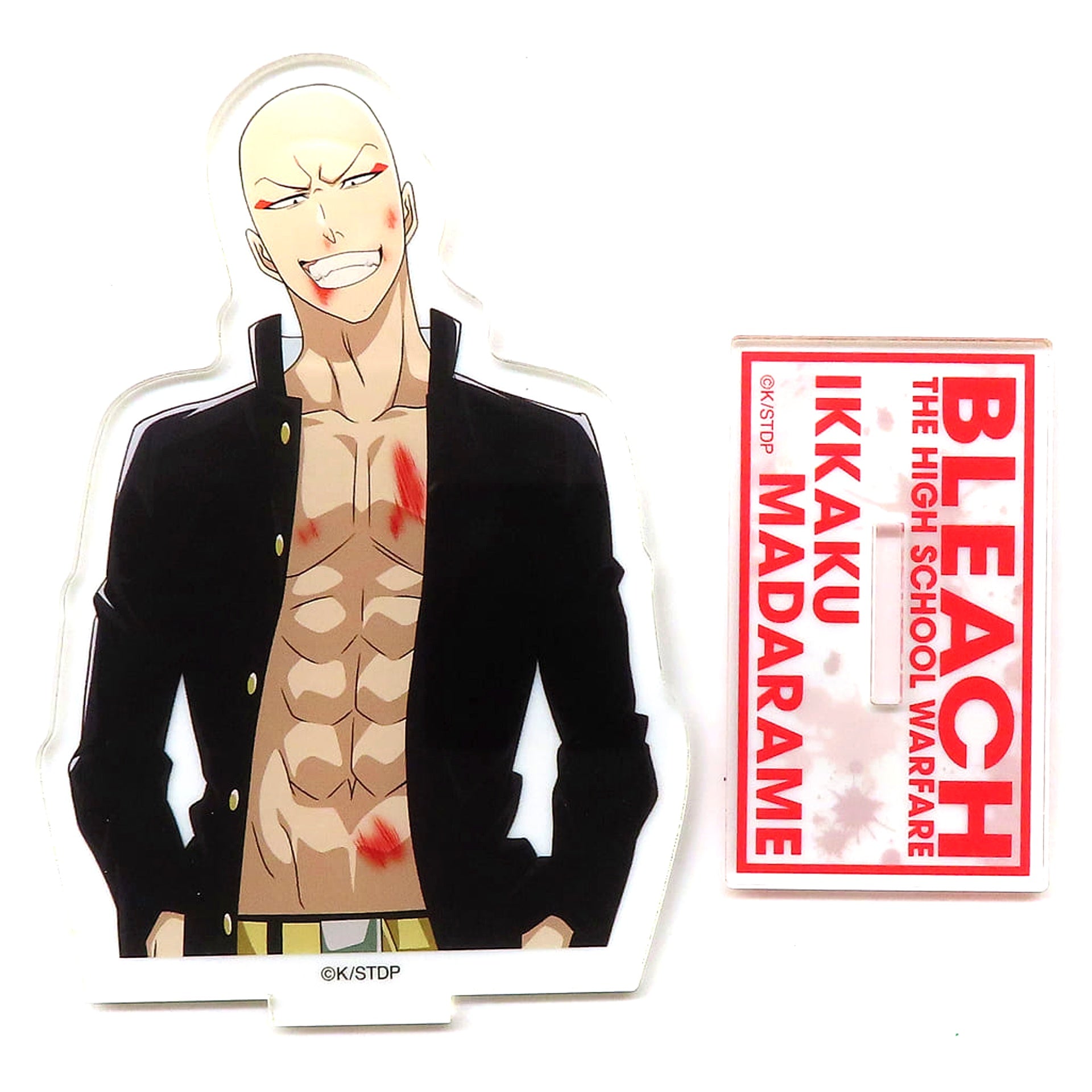 Ikkaku Madarame BLEACH Yokohama Landmark Tower THE HIGH SCHOOL WARFARE Acrylic Stand [USED]