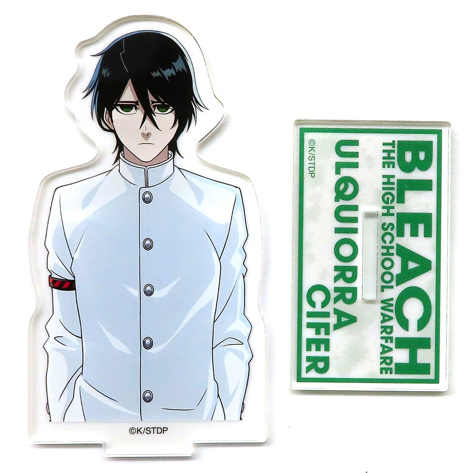 Ulquiorra Cifer BLEACH Acrylic Stand Yokohama Landmark Tower THE HIGH SCHOOL WARFARE in Cafe Fan Base [USED]