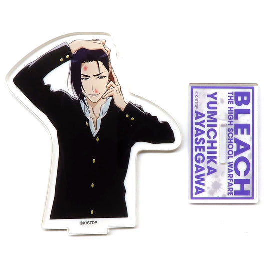 Yumichika Ayasegawa BLEACH Acrylic Stand Yokohama Landmark Tower THE HIGH SCHOOL WARFARE in Cafe Fan Base [USED]