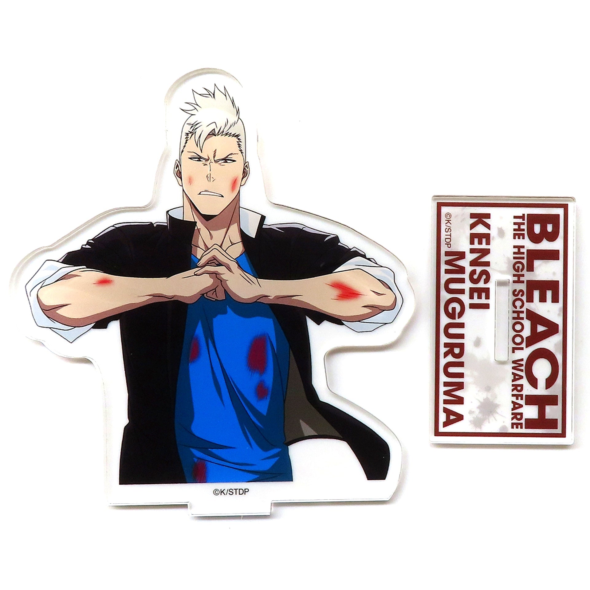 Kensei Muguruma Acrylic Stand BLEACH x Yokohama Landmark Tower THE HIGH SCHOOL WARFARE in Cafe Fan Base [USED]