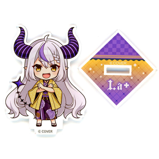 Laplus Darknesss VTuber Hololive x Gokurakuyu RAKU SPA Collabo 4th Furo Life Trading Acrylic Stand Mini Character Ver. [USED]