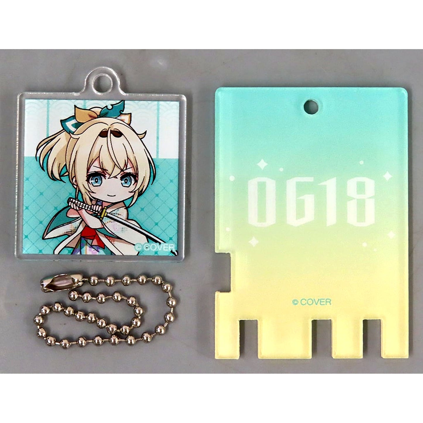 Kazama Iroha Hololive Mini Char Ver. Trading Bath Lock Style Keychain Gokurakuyu RAKU SPA Collabo Vol.4 Furolife [USED]