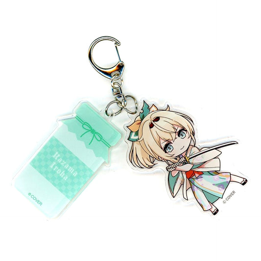 Kazama Iroha Hololive Milk Bottle & Mini Char Acrylic Keychain Gokurakuyu RAKU SPA Collabo Vol.4 Furolife [USED]
