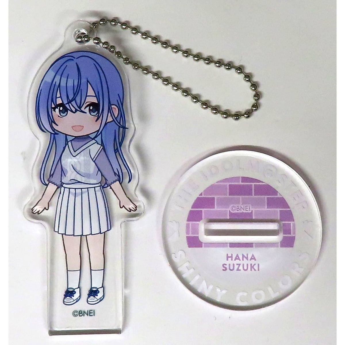 Hana Suzuki White Wings Chibi Character Acrylic Stand Casual Wear Version The Idolmaster Shiny Colors 283PRODUCTION SHOP 2024 Street Season [USED]